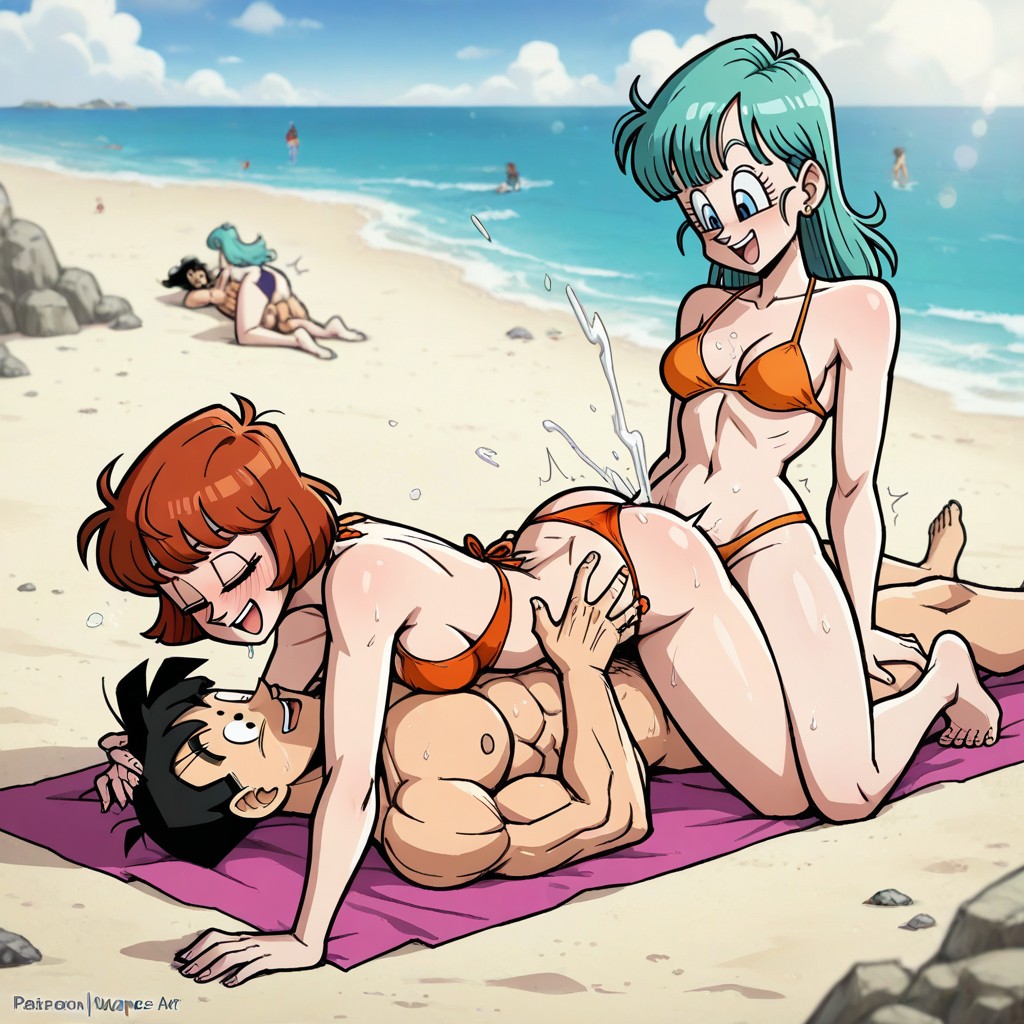 Beach, Velma, Three People Hentai IA