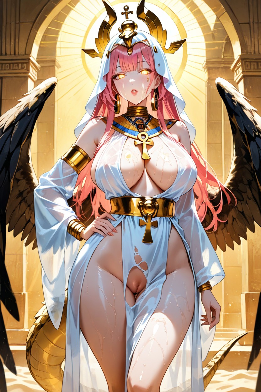 Other Hand On Hip, Detailed Aroused Wet Pussy Visible, 25+ Hentai IA