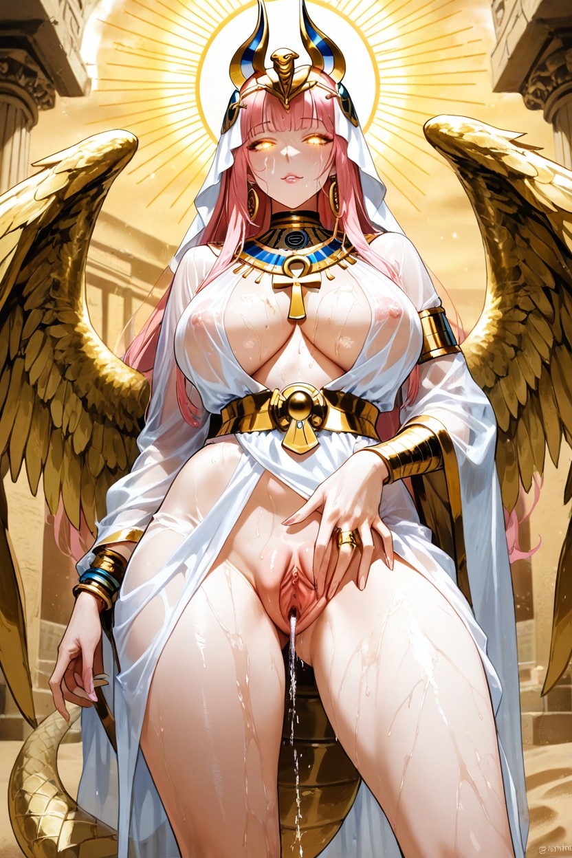 Seductive Face With Glowing Eyes, Golden Hour Lighting With Volumetric God Rays, Score_ Hentai AI Porn