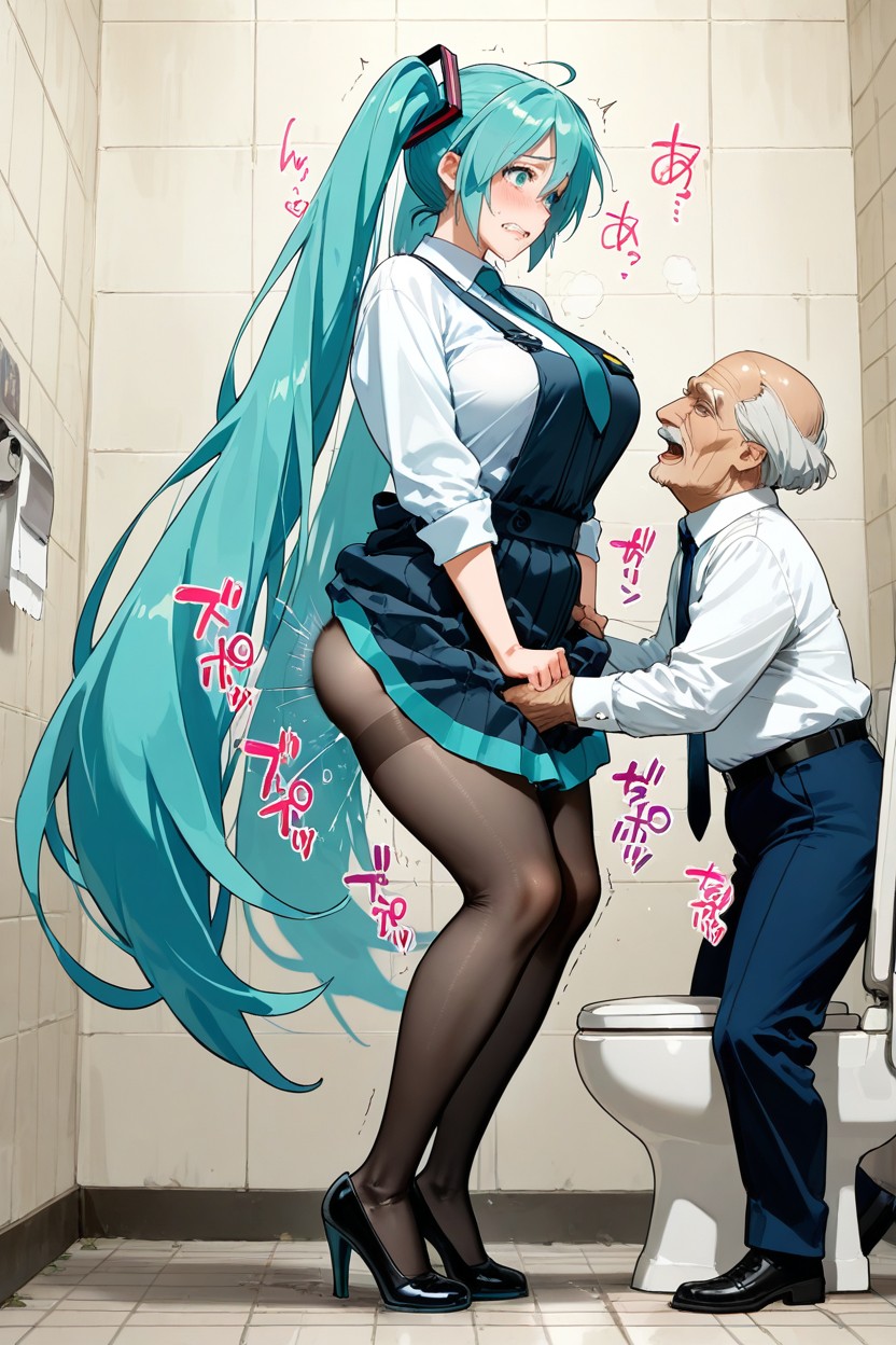 Medium Ass, A Toned Waist, Standing Sex Hentai AI Porn