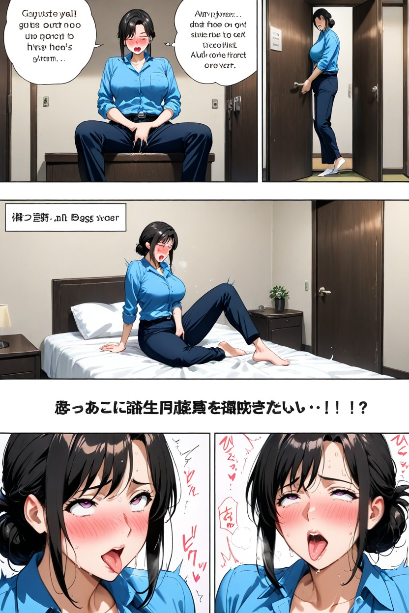 Dynamic Panels, Sitting On Bed, Squirts Hentai AI Porn