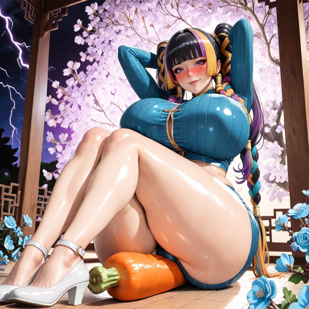 Colossal Breast, Front View From Below, Hyper Carrot Hentai AI Porn