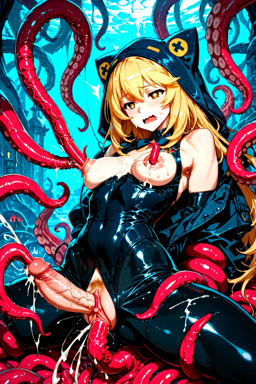 Head Thrown Back, Urethra Fuck, Ejaculation In The Armpit Hentai AI Porn
