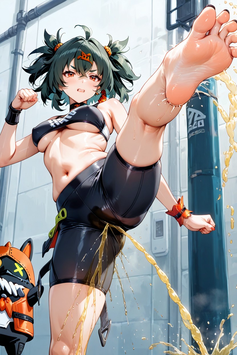 Perfect Feet, Perfect Face, Front View Hentai AI Porn