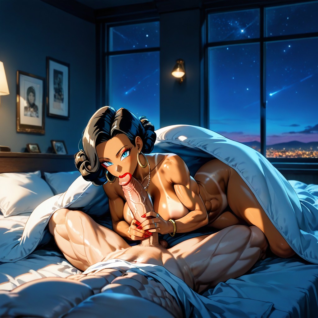 Ultra Detailed, Curly Bob Hairstyle, Window With View Of Mountains Hentai AI Porn