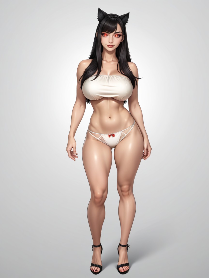 乳首の膨らみ, 輝く目, Brightly Glowing Eyes ヘンタイAIポルノ