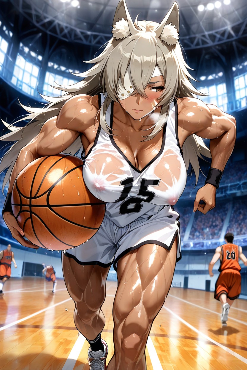 Breast Visible Through Clothes Gap, Tall Woman, Steamy Porno IA Hentai