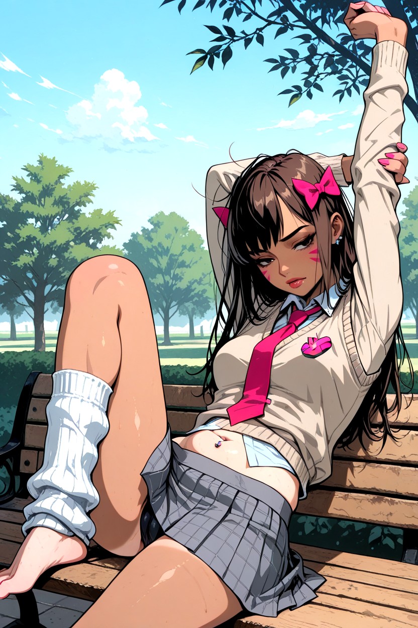 Tan Lines, 25+, Teasing Hentai AI Porn