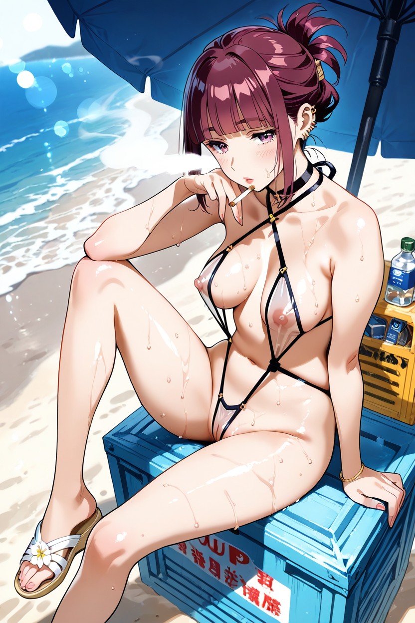 Choker, Top Down, Side View Hentai AI Porn