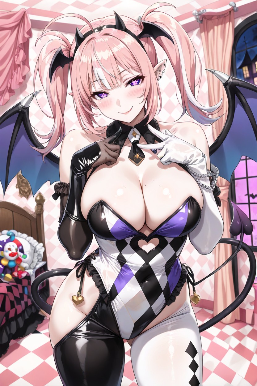 18+, Pale White Skin, Jester Hentai AI Porn