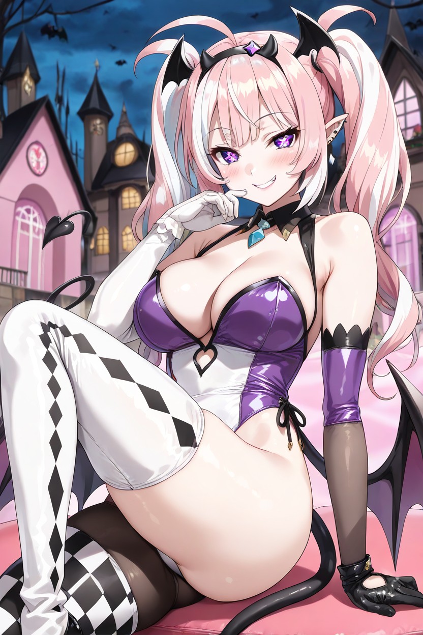 Right Glove Is Purple, Pink Hair, Clown Hentai IA
