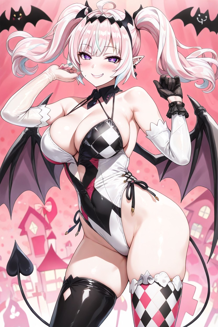 Long Gloves, Pink, Succubus Porno IA Hentai