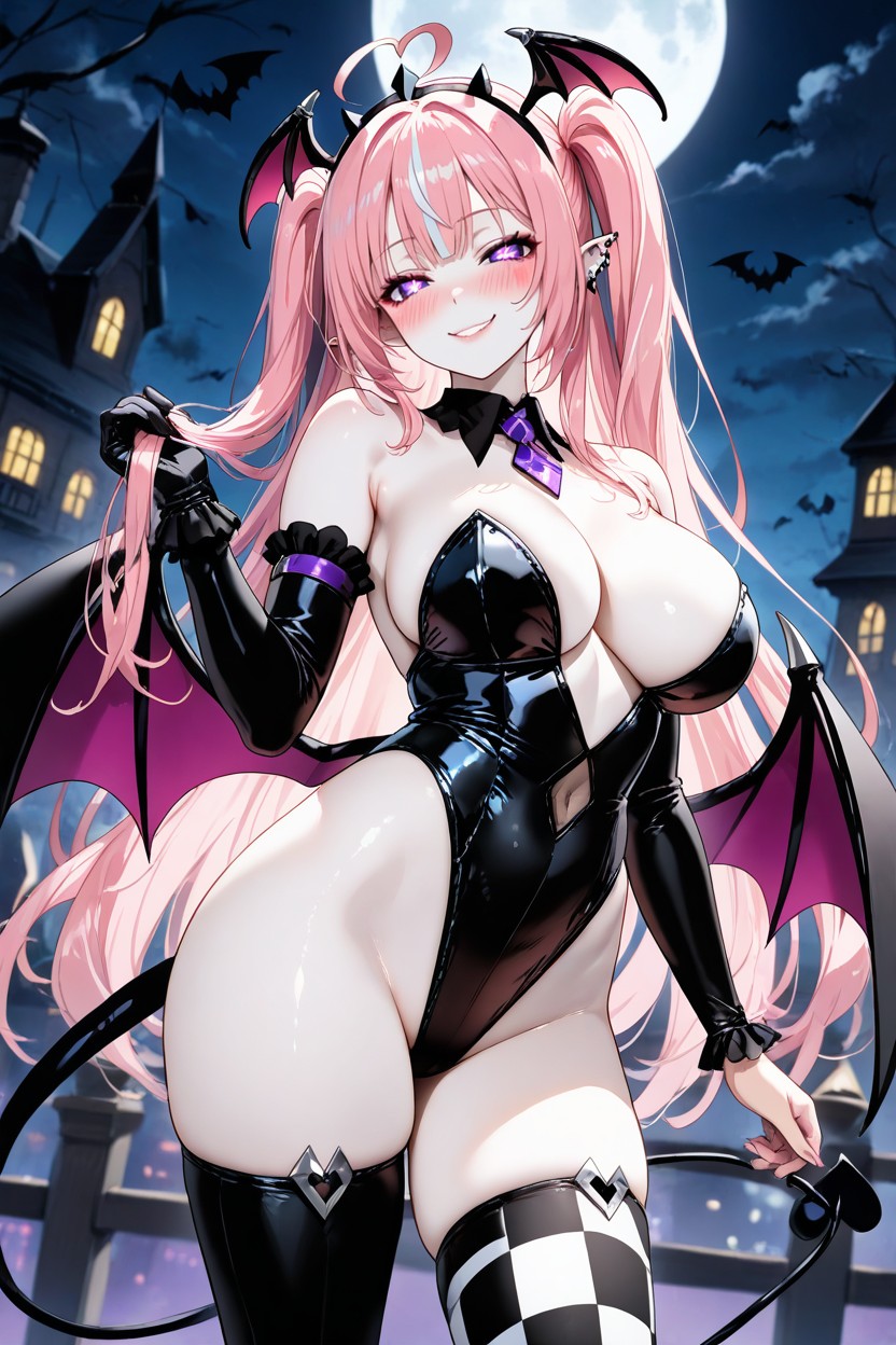 Night Time, Succubus, Right Hairband Is White Porno IA Hentai
