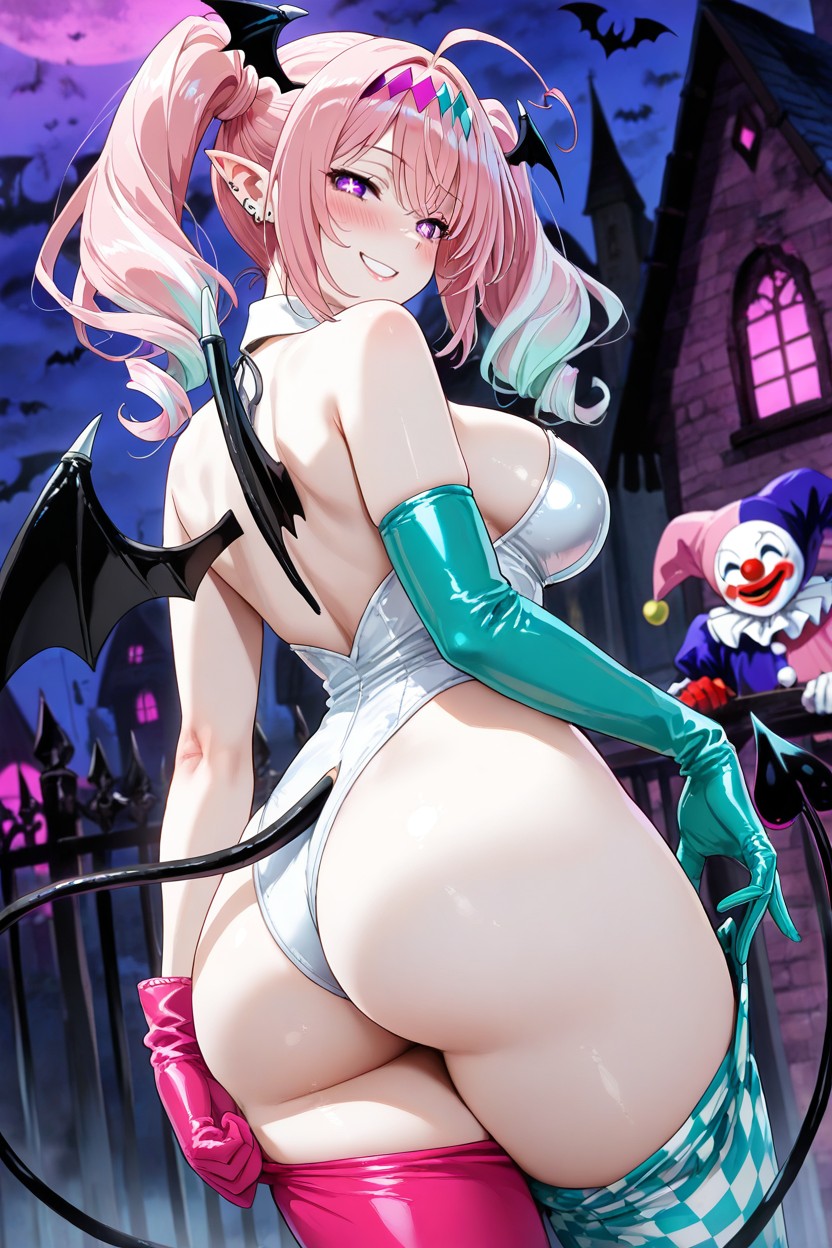 Espiègle, Right Glove Is Black, Three White Streaks On Each Twintail Porno IA Hentai