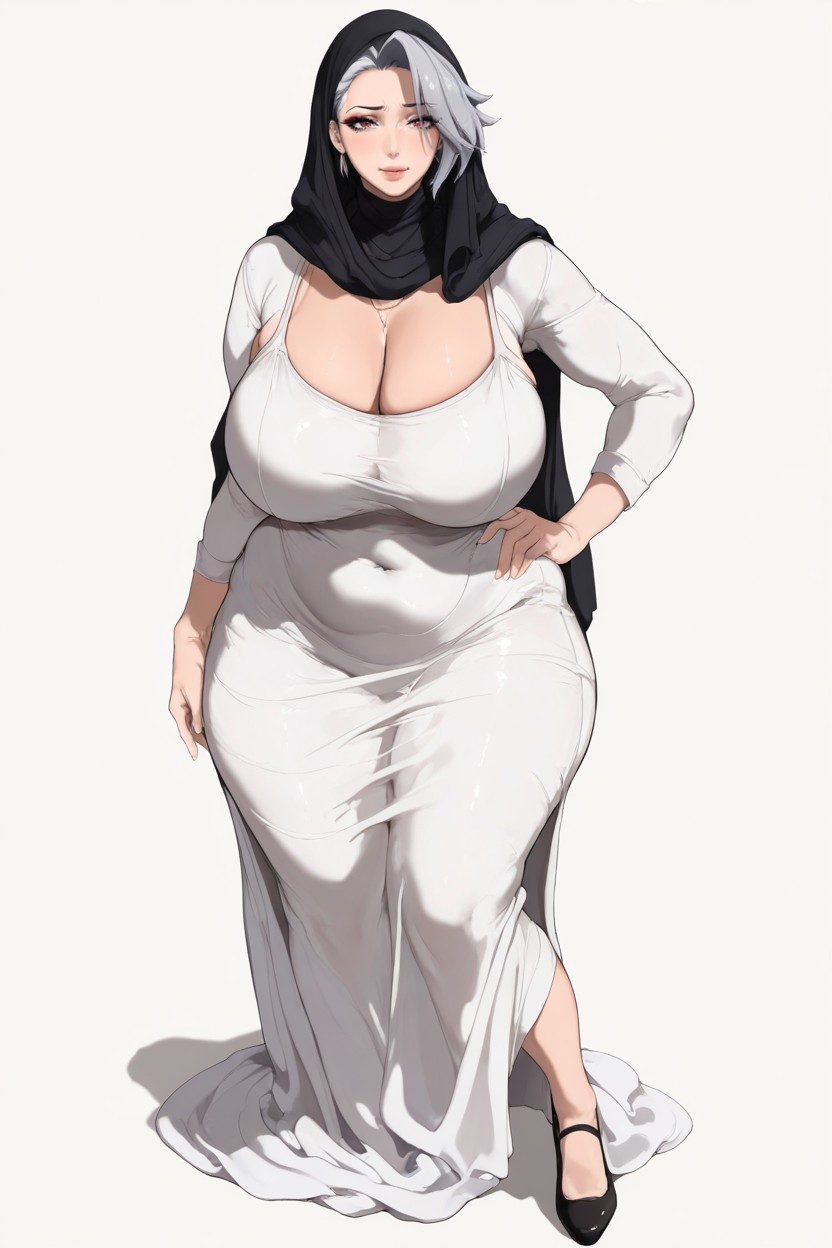 Shy Face, Huge Natural Saggy Breasts, Furry Hentai IA