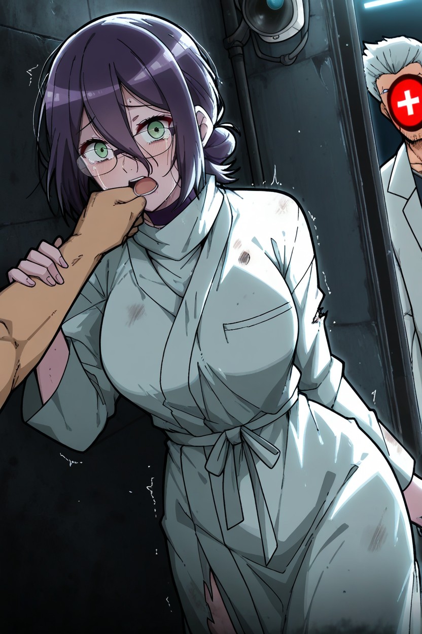 Only Man Has Black Hair Styled In A Fringe, Security Camera In The Corner Superior, Very Afraid Hentai AI Porn