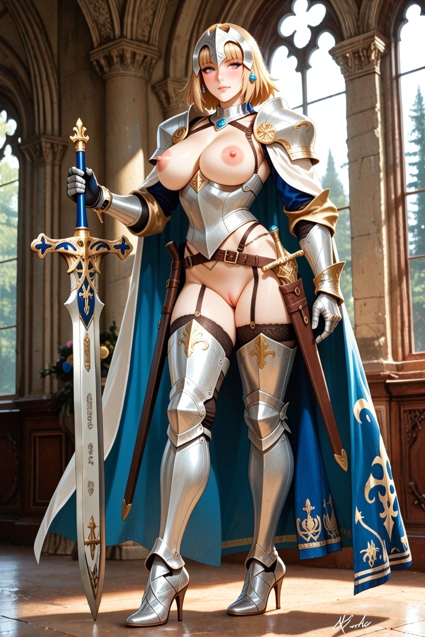 Feminine Walk, Armadura, Gladiador Hentai IA