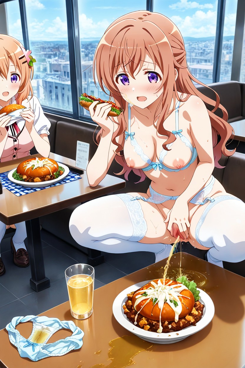 Spread Pussy, Pussy Hair, Wide Shot Hentai AI Porn