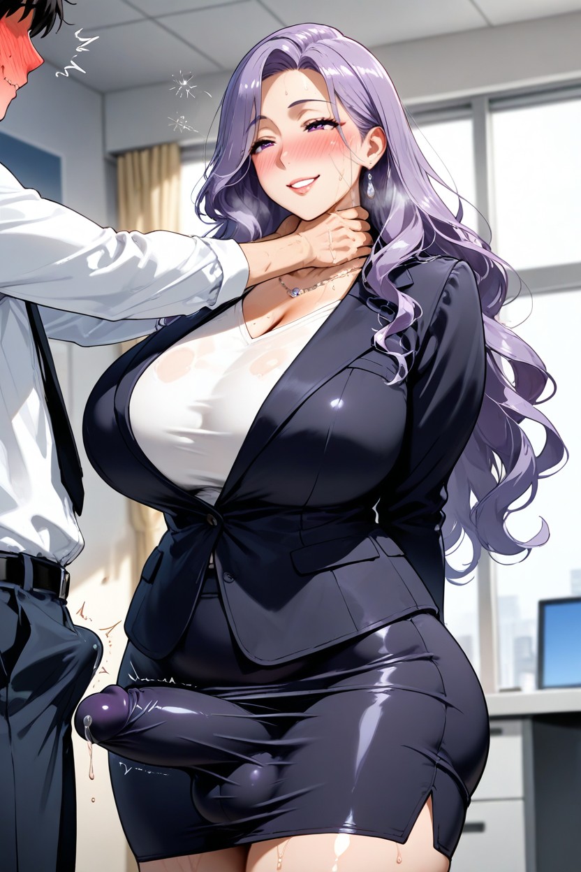 Cock Under Clothes, Precum Under Clothes, Light Makeup Hentai KI Porno
