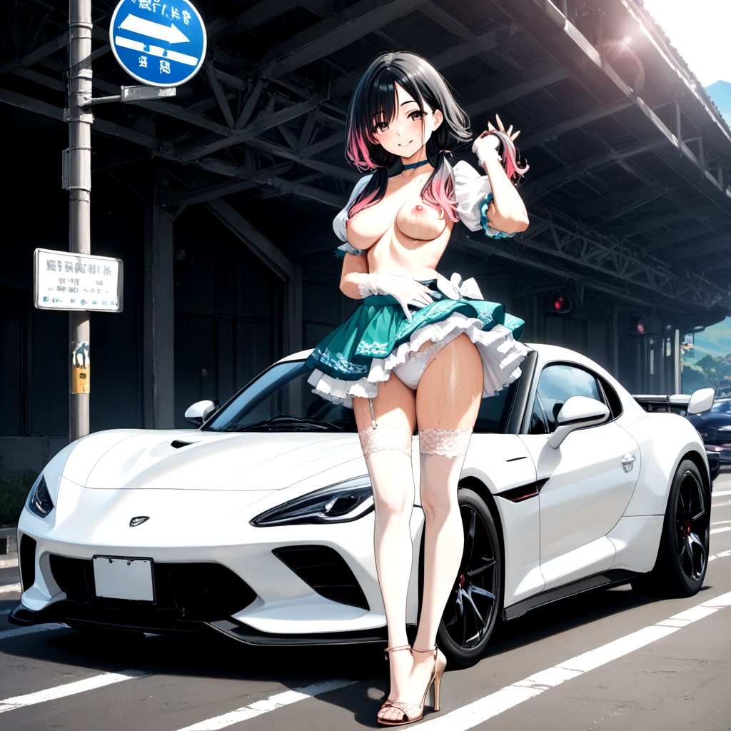 Beige Stiletto High Heels, Detailed, Looking At Viewer Hentai IA