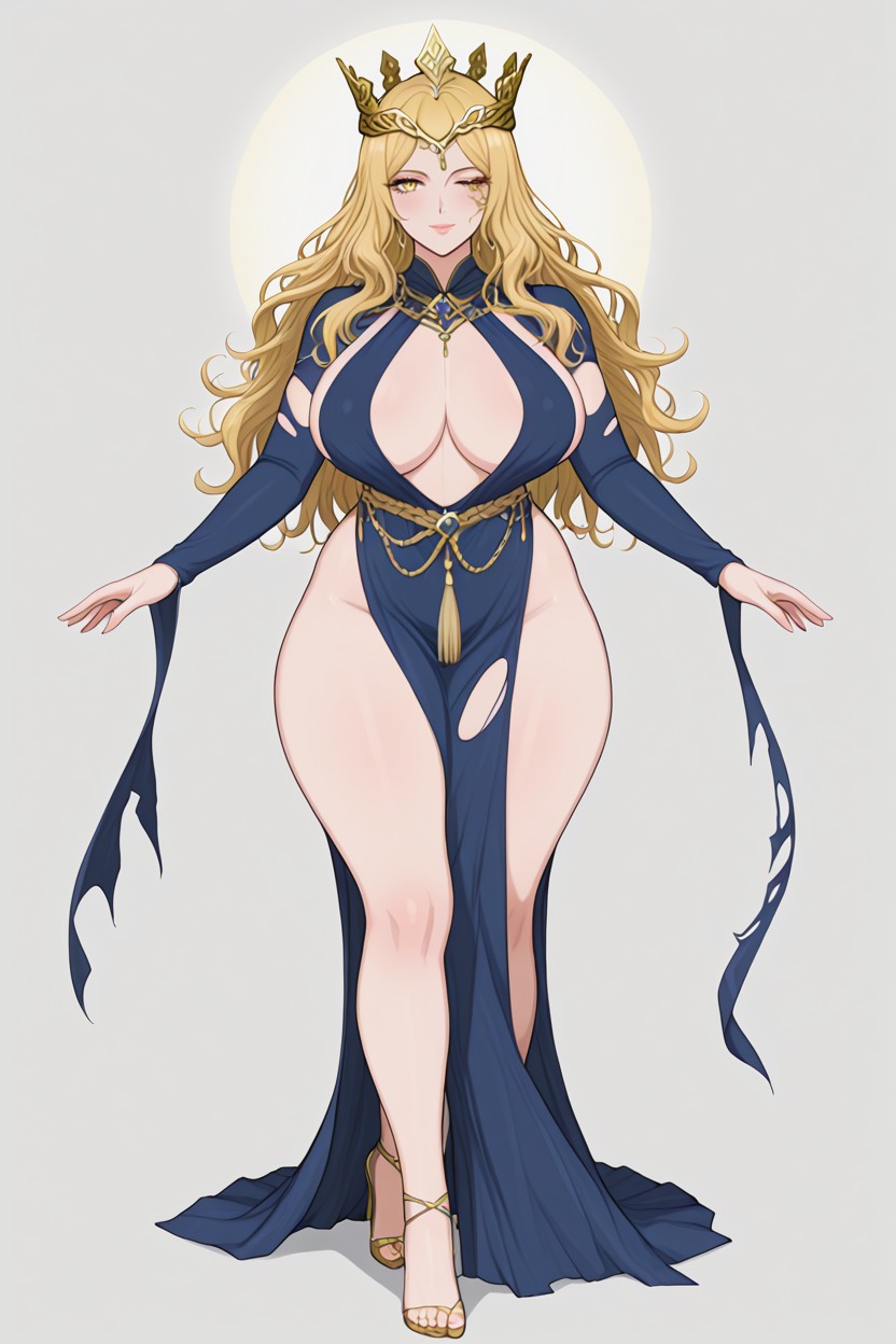 Beautiful Mature Feminine Face With Regal Sharp Features, No Background, Radiant Pale Skin Hentai IA