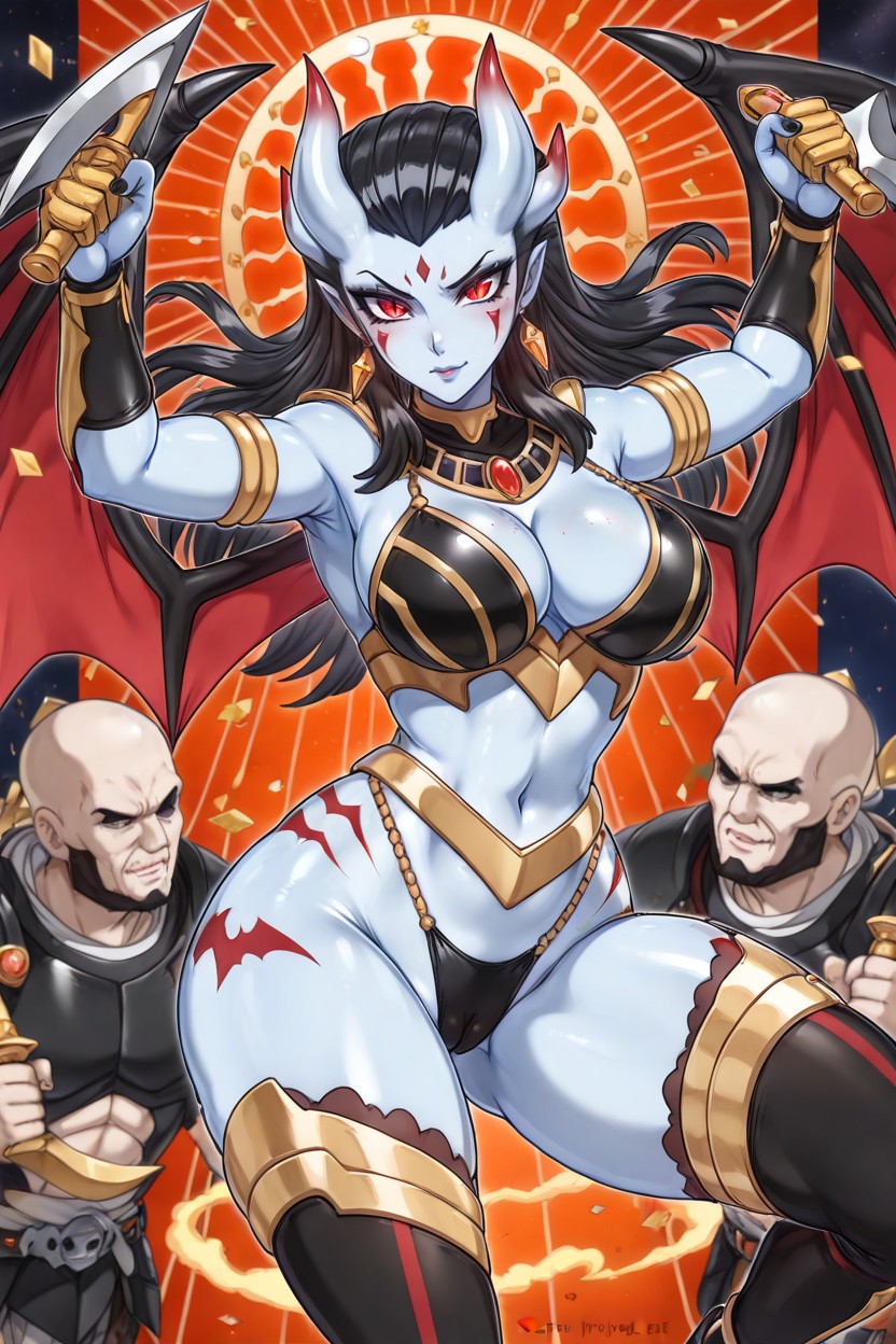 Looking At Viewer, High Thong, Ornate Hip Cage Hentai AI Porn