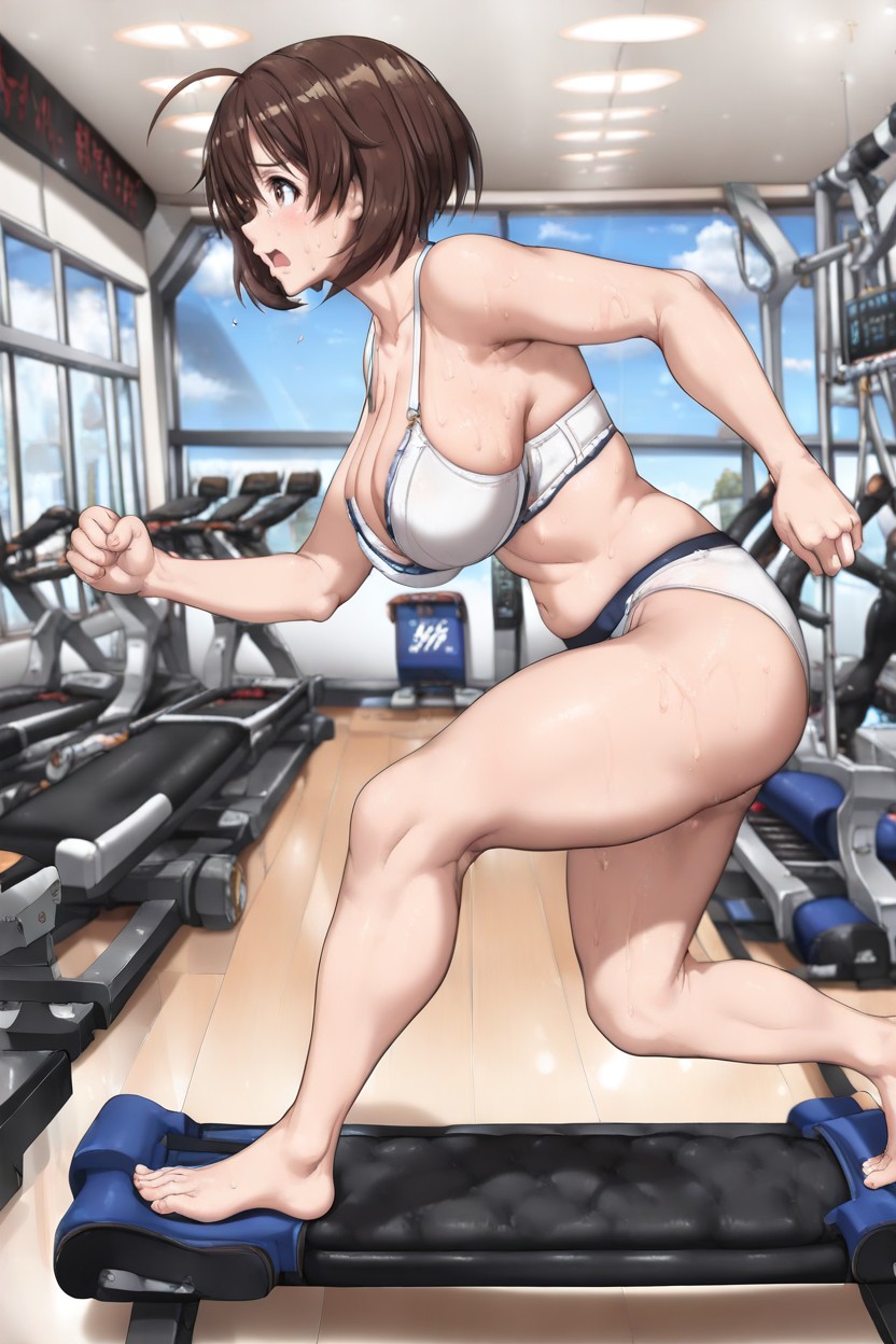 Black Panty, Running On Treadmill, Serious ヘンタイAIポルノ