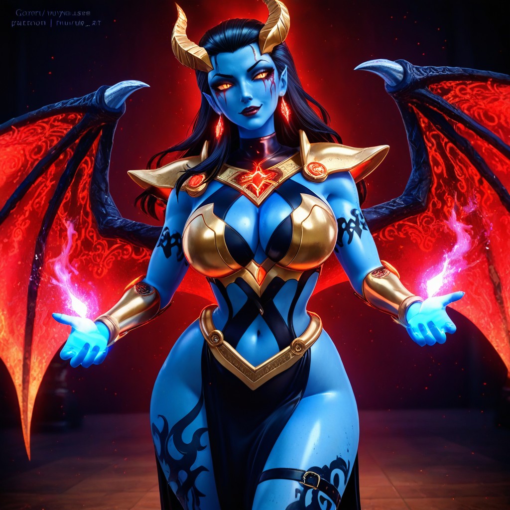 25+, Medium Breast, Glowing Red Eyes Hentai AI Porn