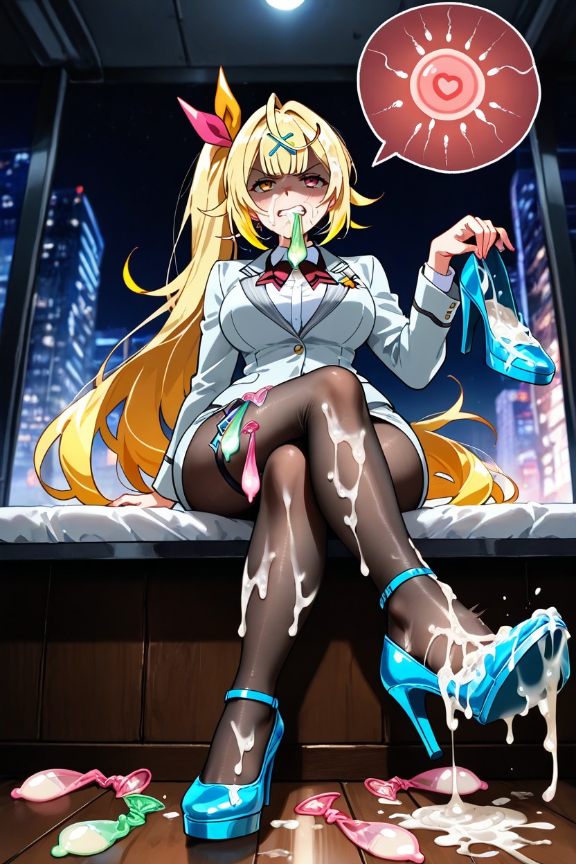 Cum On Mouth, Cum Everywhere, Cum On Clothes Hentai IA pornografia