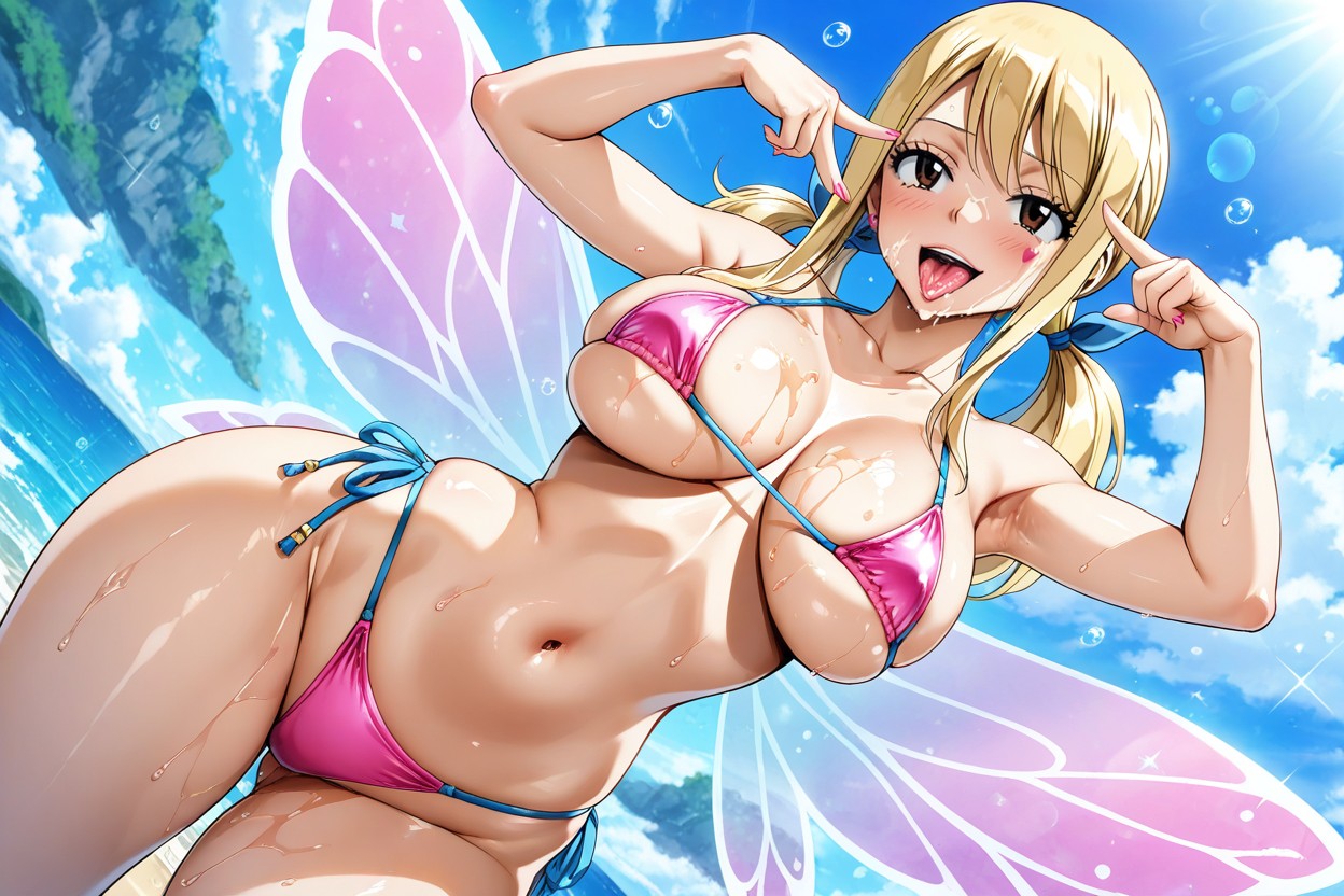 Medium Breast, Sexy Pose, Micro Bikini Hentai AI Porn