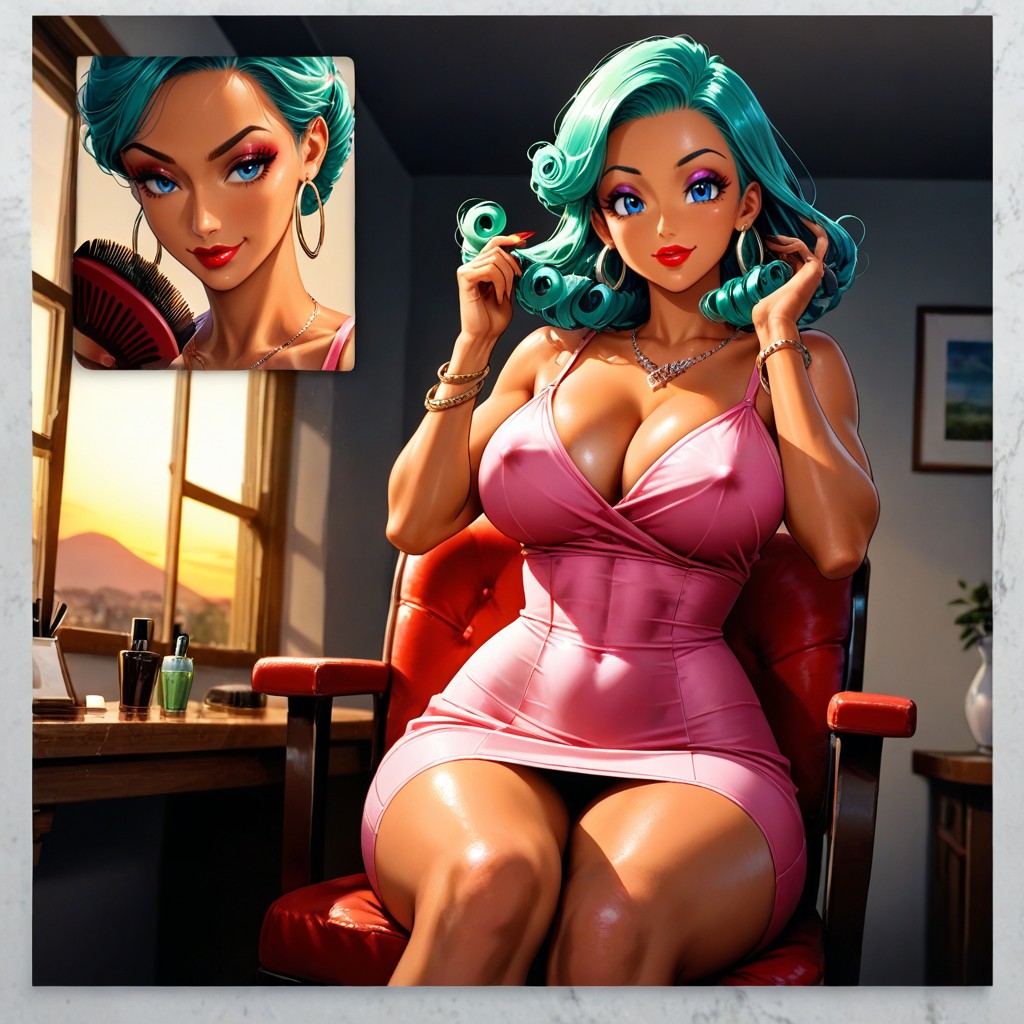 Gros Seins, Sexy Perfect Feet, Marilyn Curly Bob Hairstyle Porno IA Hentai