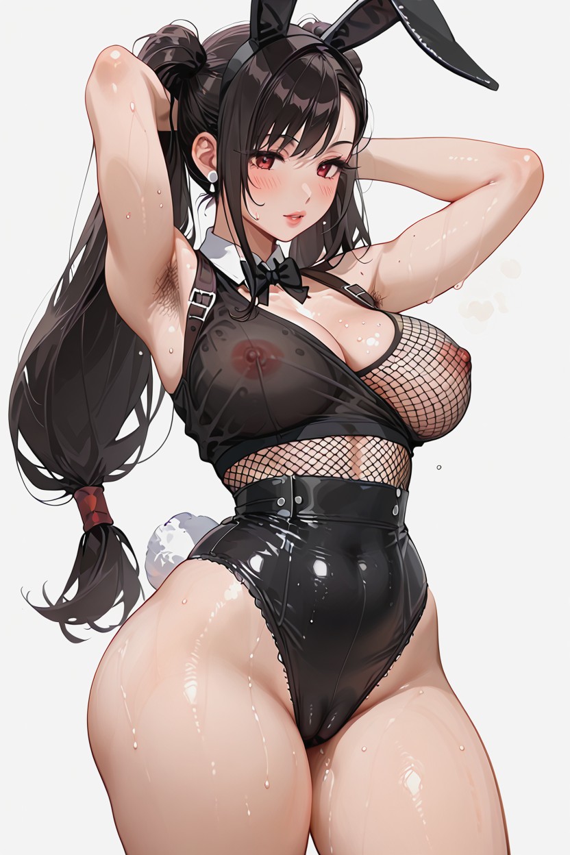 18+, High Resolution, Black Bunny Ears Hentai AI Porn