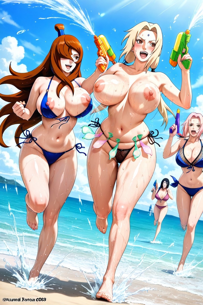 Perfect Face, Wind Blowing, Pubic Hair Hentai AI Porn