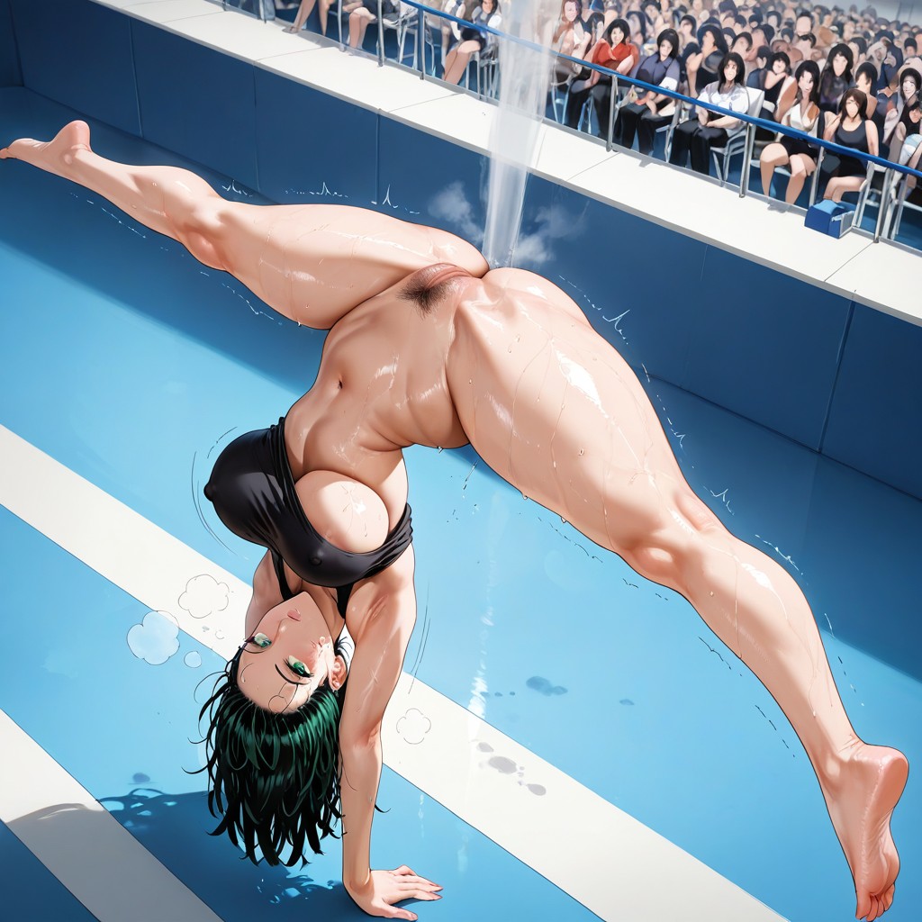 Trembling, Upside Down, Perfect Handstand Hentai AI Porn