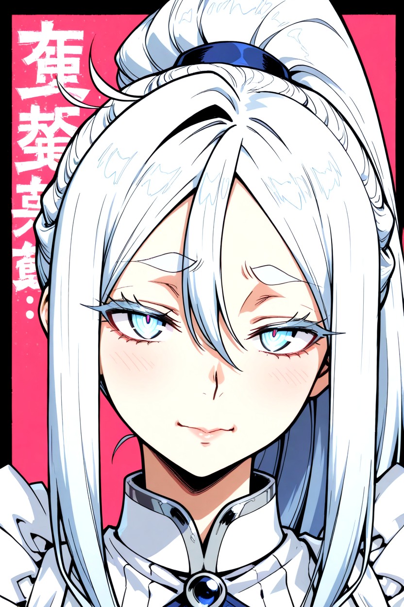 Soft Contours, Slightly Lowered Eyebrows, Long Sidelocks Hentai AI Porn