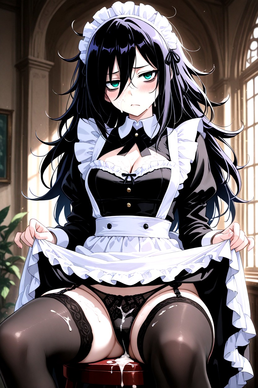 Bags Under Eyes, Skirt Lifted, Jade Eyes Hentai AI Porn