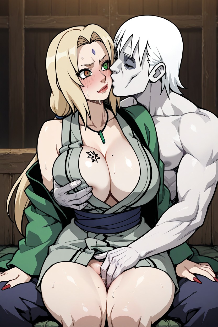 Tsunade Has Blonde Hair, Pale Man Has Horsecock, Pale Man Is ヘンタイAIポルノ