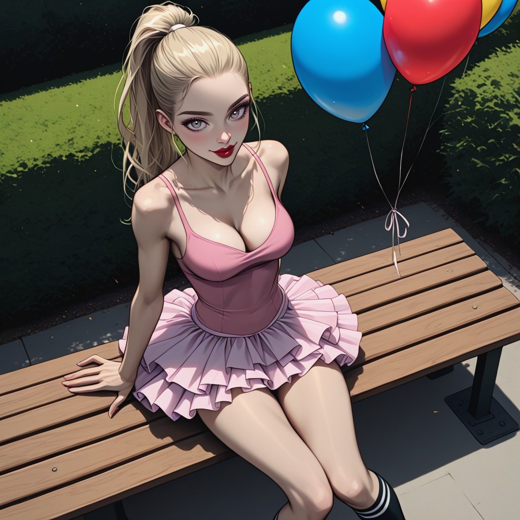 Skinnyleg, Looking At Viewer, Grey Eyes Hentai IA