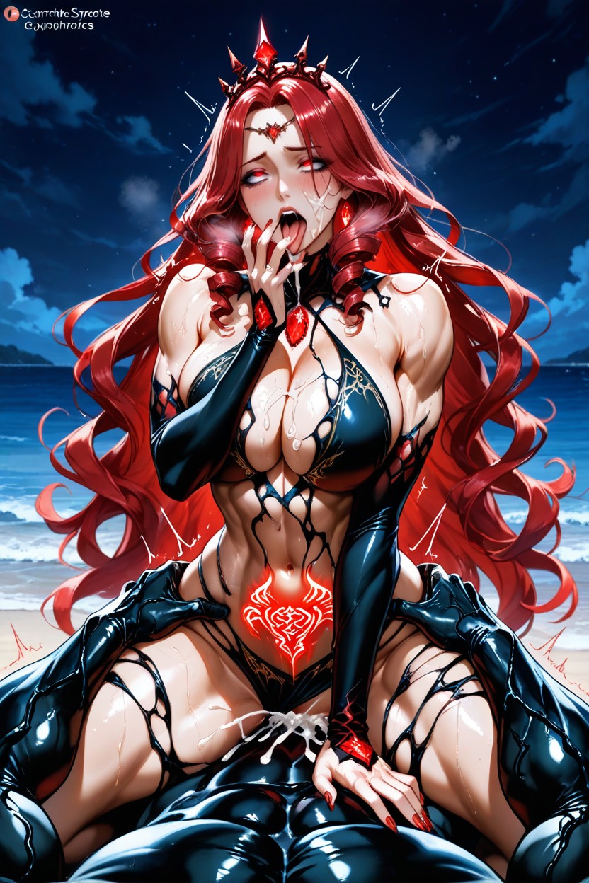 Wet Clothes, Male Black Symbiote, Voluminous Hair Hentai AI Porn