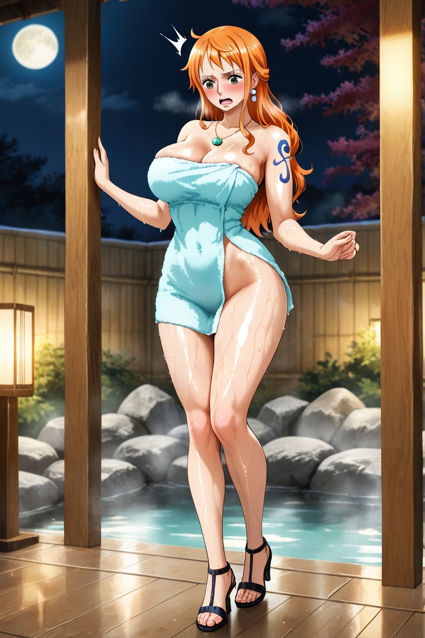 Medium Ass, Green Eyes, Side View Hentai AI Porn
