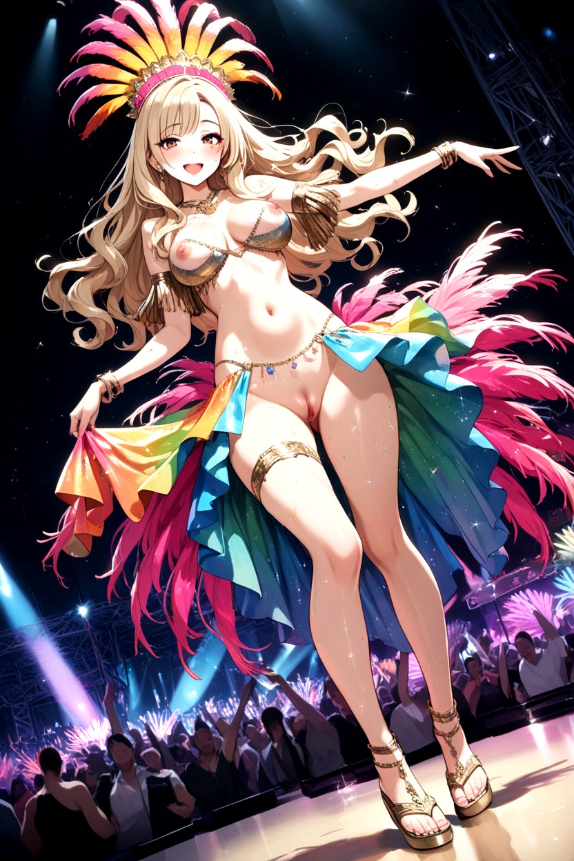 Side View, Night Time, In Samba Carnival Hentai AI Porn