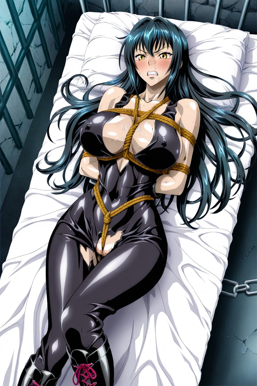 Torn Ripped Clothes, Prison, Restrained Hentai AI Porn