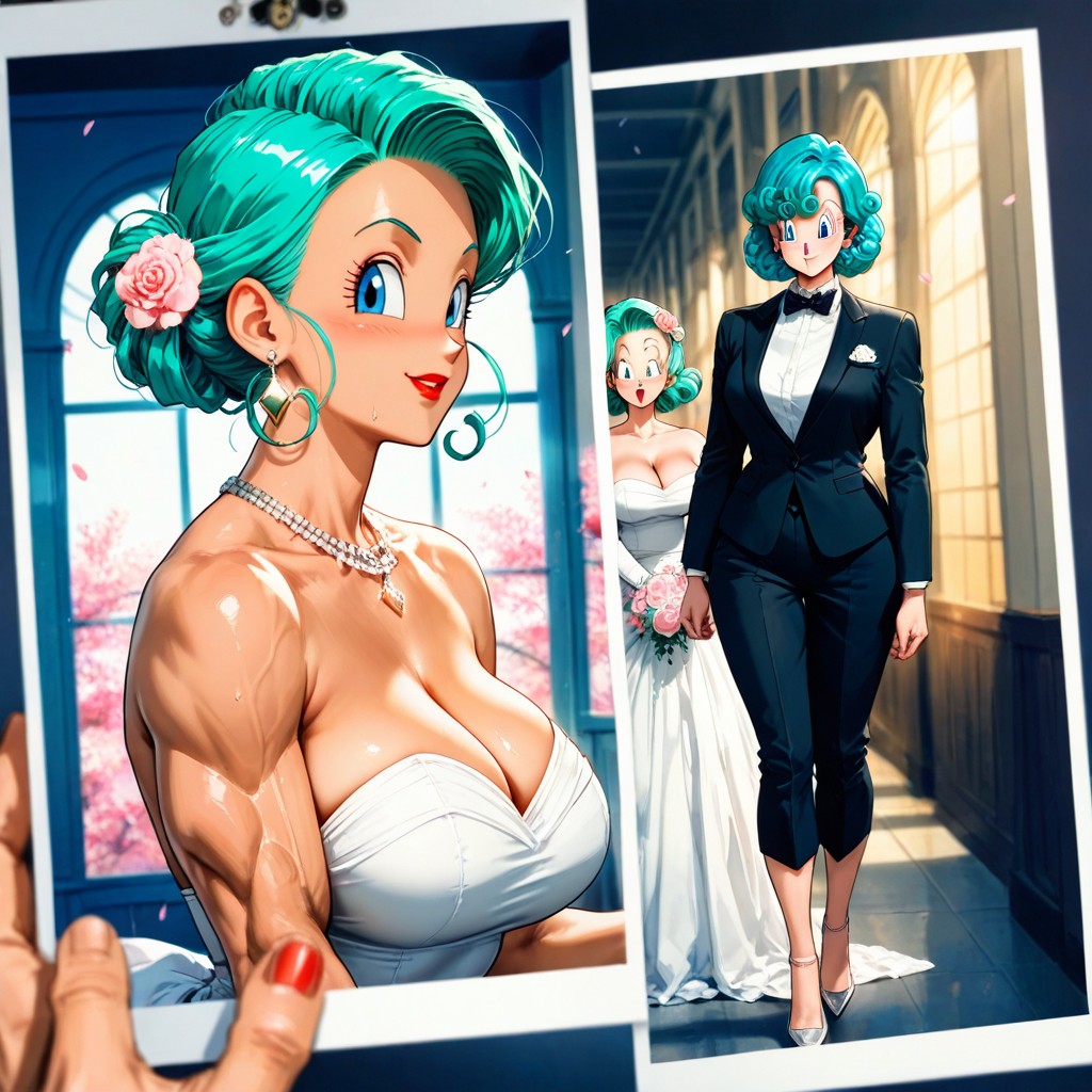 Perfect Fit Body, White Open Toe Heels, Detailed Face Hentai AI Porn