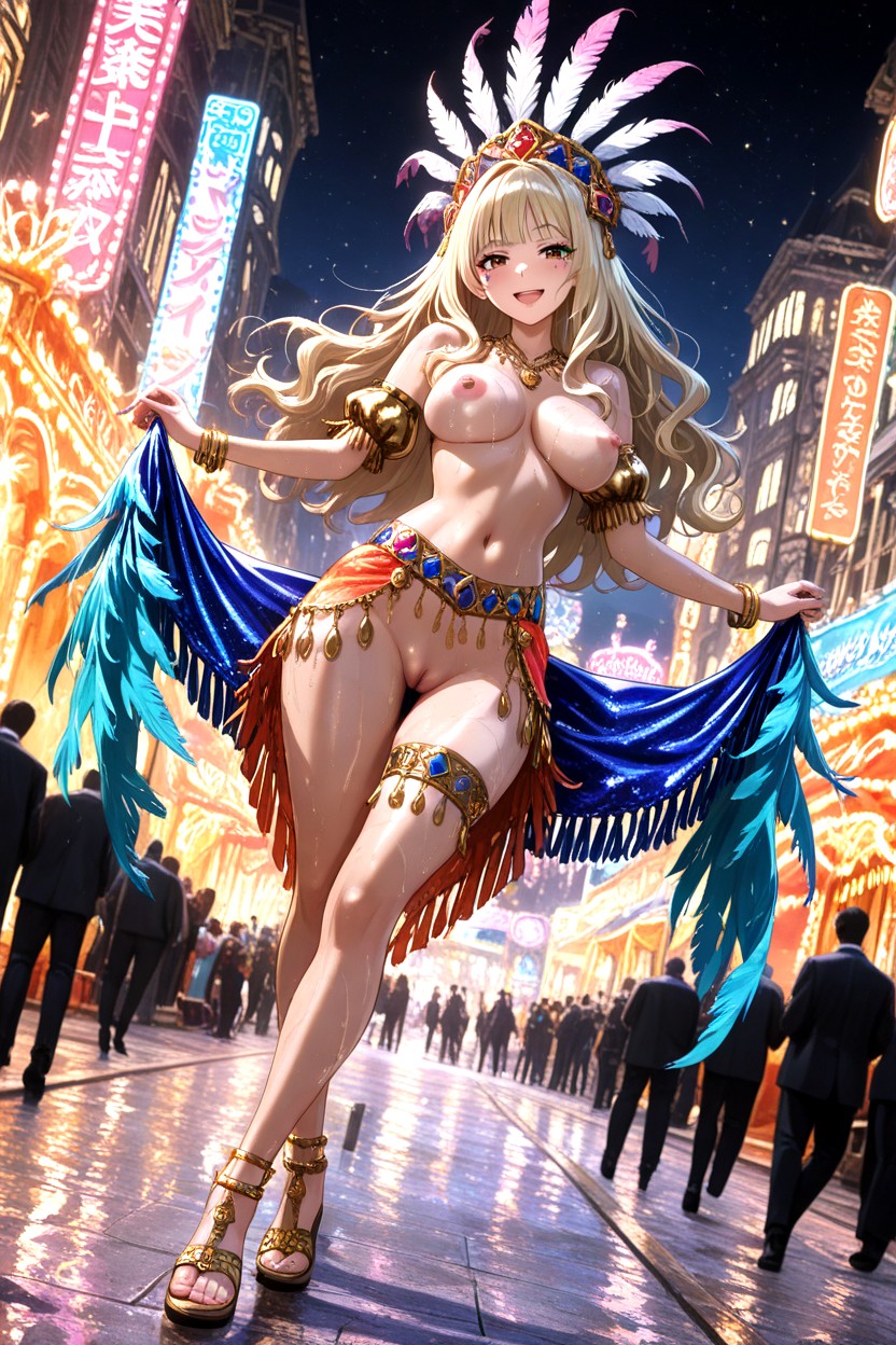 Cinematic, Dancing Rigorously, Wispy Bangs Hentai IA