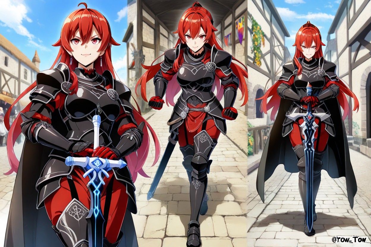 Female Hold Great Black Sword, 25+, Outside Hentai IA