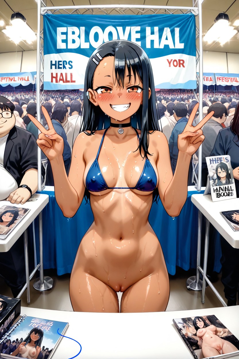 Delgada, Smile, Erect Nipple Hentai IA