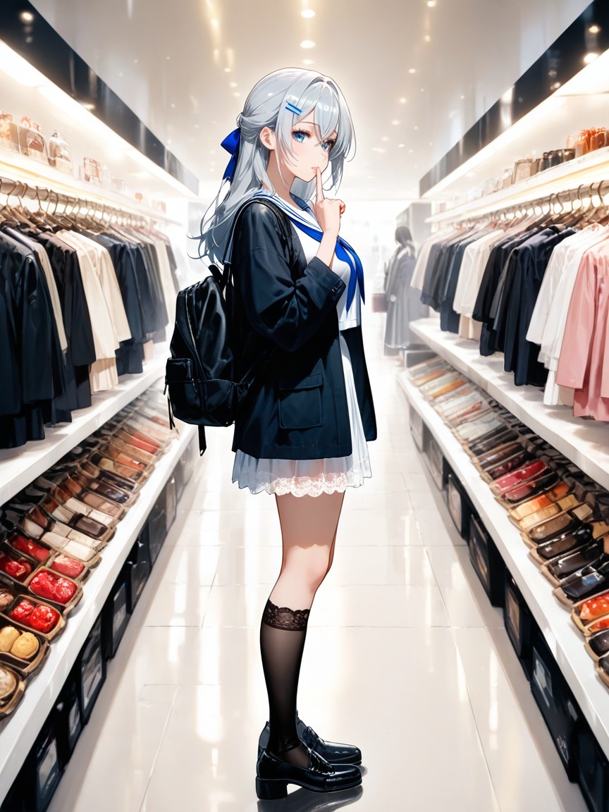 Ultra Detailed, Finger To Mouth, Ruffles Hentai IA