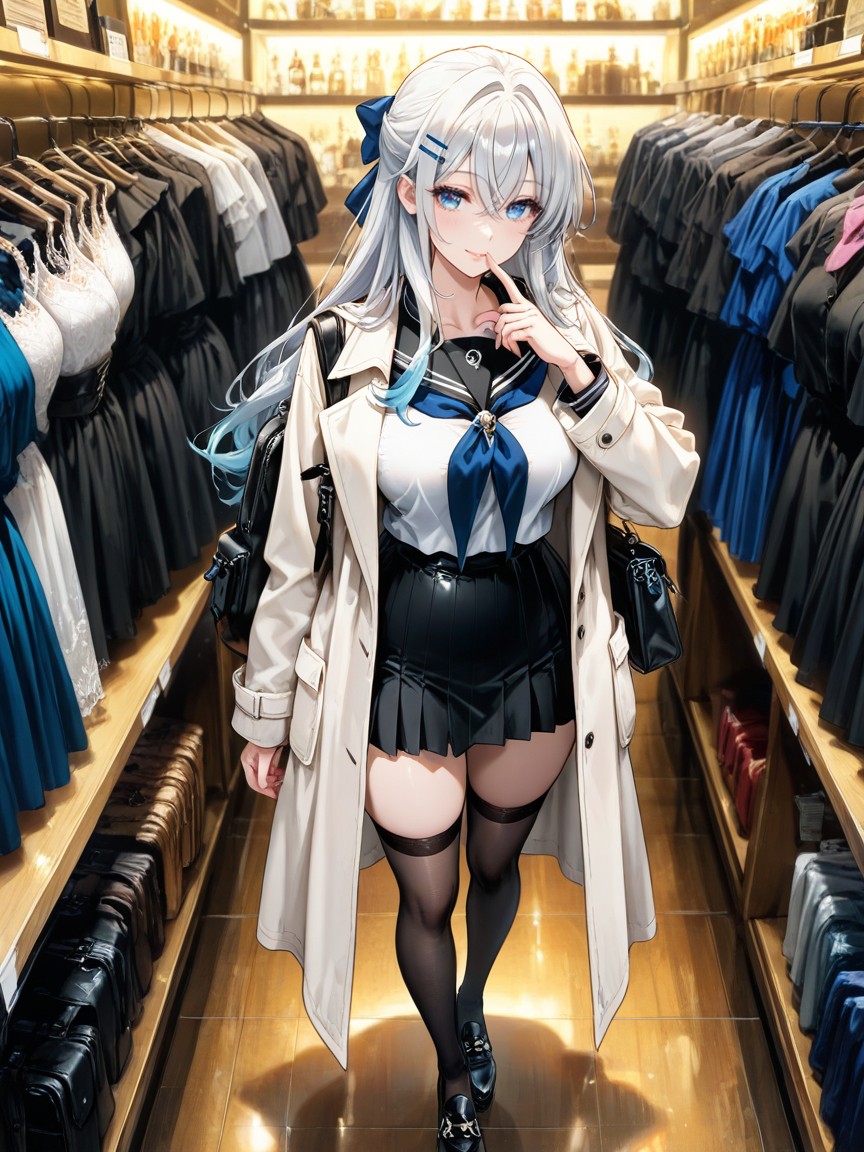 Petit Cul, 18+, Pure-white Thick Satin Cm Tiered Miniskirt Porno IA Hentai
