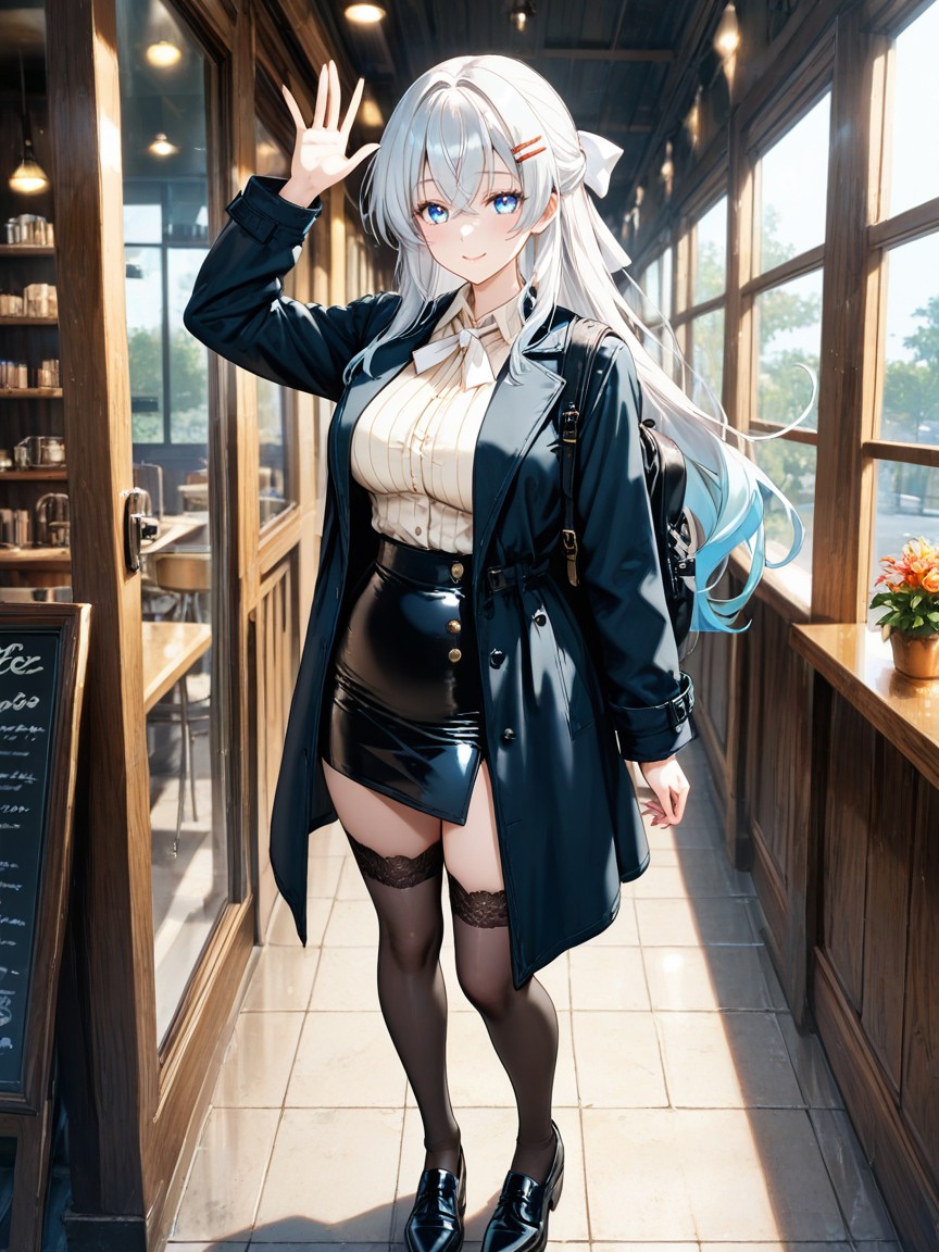 From Front, Round Face, Long Hair Hentai AI Porn