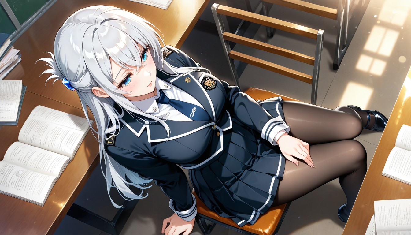Long Eyelashes, 18+, Half Updo Hentai AI Porn